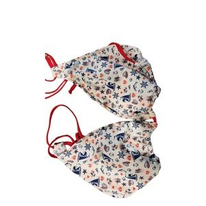 Alexiss Swimwear Nautical Bikini Top Size I/J